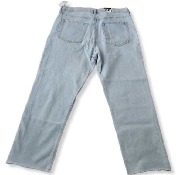 GAP Cheeky Straight High-rise Raw Edge Hem Jeans Denim Size 32/14S W-655 - Picture 3 of 9